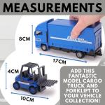 Blue MAN Freight Truck and Forklift Toy Set