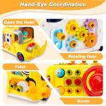 Aolieh Toddler Take Apart Busy Bus Toy