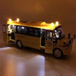 Light-Up Pull Back School Bus Toy Vehicle