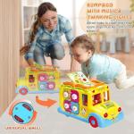 Musical Educational School Bus Toy for Toddlers