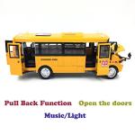 Light-Up Pull Back School Bus Toy Vehicle