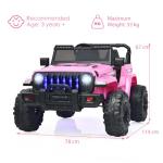 Luxury 12V Kids Electric Ride-On Truck - Pink