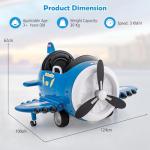 Electric Ride-On Airplane Toy for Kids