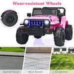 Luxury 12V Kids Electric Ride-On Truck - Pink