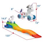 Unicorn Roller Coaster Ride-On Toy for Kids