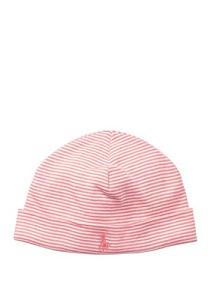 Ralph Lauren Baby Girls Pink Striped Hat