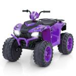 Purple Kids Electric Quad Bike with Music & Lights