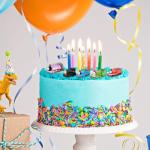 Mini Train Cake Topper Set with Pull Back Cars