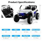 GYMAX 2-Seater Kids Electric UTV Toy Car
