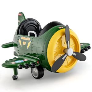 COSTWAY Kids Electric Ride-On Airplane Car