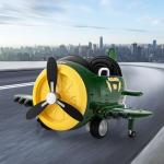 COSTWAY Kids Electric Ride-On Airplane Car