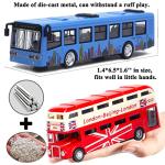OTONOPI Double Decker London Bus Toy Set