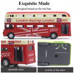 OTONOPI Double Decker London Bus Toy Set