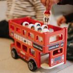 Classic Red Double Decker Bus Toy for Toddlers