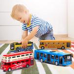 OTONOPI Double Decker London Bus Toy Set