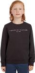 Tommy Hilfiger Kids' Black Essential Sweatshirt 16Y