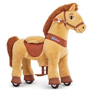 PonyCycle E Model Light Brown Rocking Horse Toy