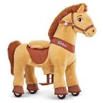 PonyCycle E Model Light Brown Rocking Horse Toy