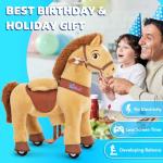PonyCycle E Model Light Brown Rocking Horse Toy
