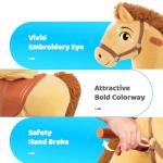 PonyCycle E Model Light Brown Rocking Horse Toy