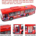 Red iFunLong Bus Toy with Lights and Sounds