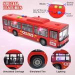 Luxury Red Bus Toy with Lights and Sounds