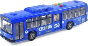 Blue iFunLong Bus Toy with Lights and Sounds