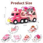 Pink Princess Truck Toy Set for Toddlers