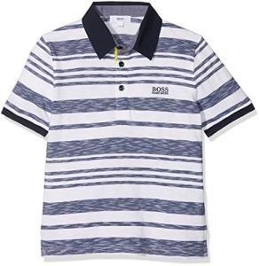Hugo Boss Boys Striped Polo Shirt - 14Y