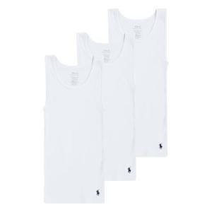 Polo Ralph Lauren Boys' 3-Pack White Tank Tops