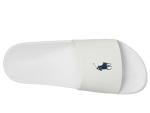 Polo Ralph Lauren Kids' White/Navy Slide Sandal
