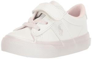 Polo Ralph Lauren Kids' Sayer Sneakers, Paperwhite/Pink