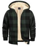 Cozy Green Plaid Fleece Jacket for Boys