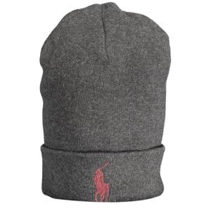 Ralph Lauren Classic Grey Cotton Beanie Hat