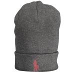 Ralph Lauren Classic Grey Cotton Beanie Hat