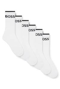 BOSS Kids Stripe Crew Socks in White