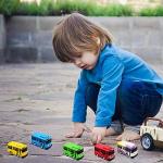 Luxury Mini Coach Model Pull Back Car Set