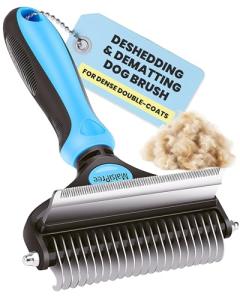 MalsiPree 2-in-1 Dog Brush for Shedding