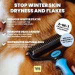 MalsiPree 2-in-1 Dog Brush for Shedding