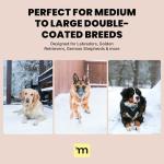 MalsiPree 2-in-1 Dog Brush for Shedding