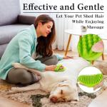 2-Pack Adjustable Dog Bath Brush Set