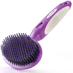 Gentle Round Bristle Brush for Dogs and Cats