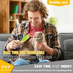 HOP Short Hair Dog Brush for Shedding and Massage