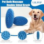 Lilpep 2-in-1 Dog Bath and Massage Brush