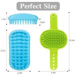 2-Pack Adjustable Dog Bath Brush Set