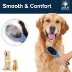 AKC 2-in-1 Dog Grooming Brush for All Breeds