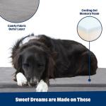 Orthopedic Memory Foam Dog Bed - XL Grey