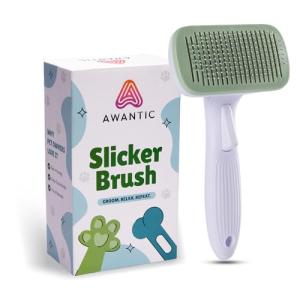 Self-Cleaning Slicker Brush for Dogs