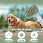 Self-Cleaning Slicker Brush for Dogs