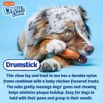 Hartz Chew 'n Clean Chicken Drumstick Dog Toy